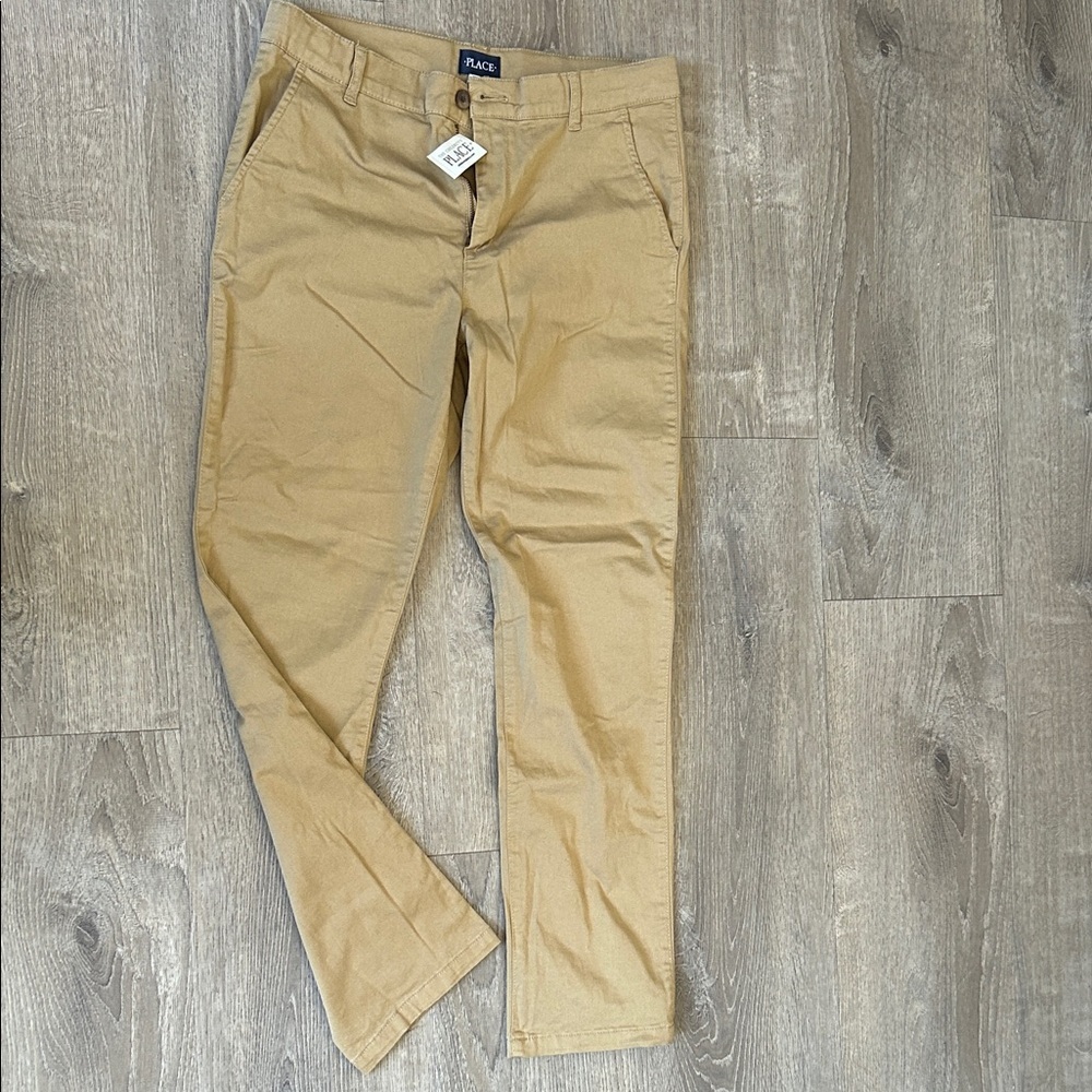 The children’s placeBeige flax pants size 14